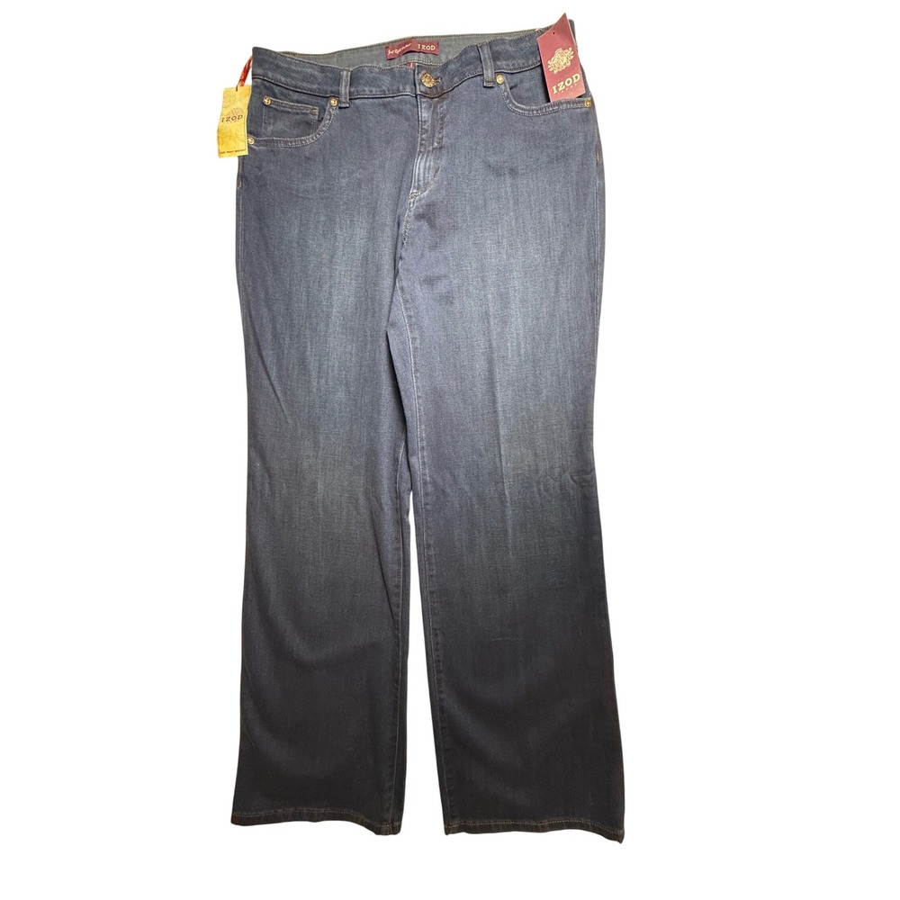 IZOD Jeans Womens Size 14 Smokey Blue Just Right Bootcut Essential New-913